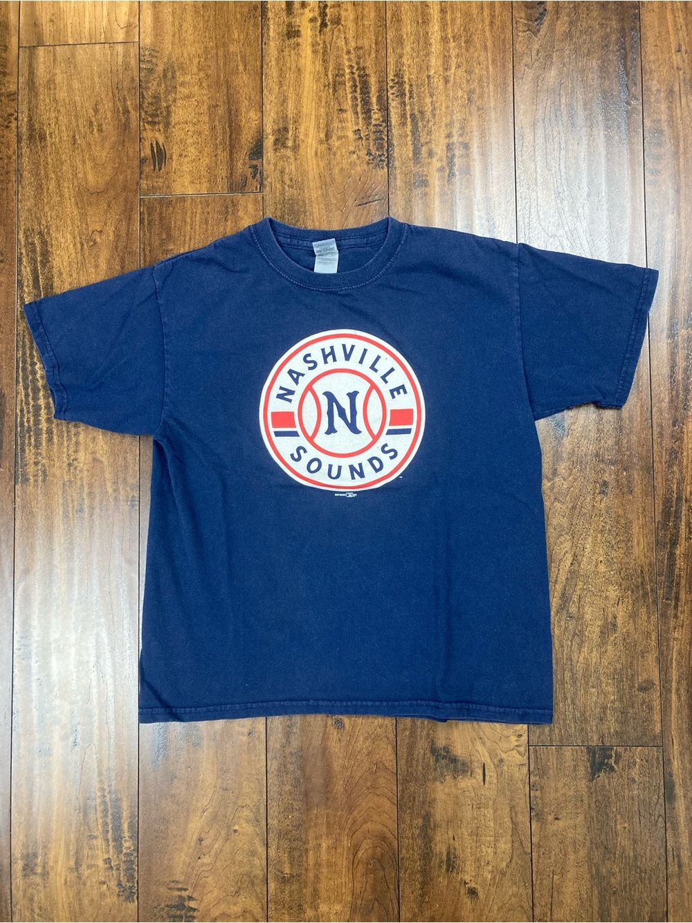 NASHVILLE SOUNDS Shirt Minor League Blue MiLB Size Youth Large